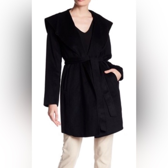 Michael Kors Belted Wool-Blend Wrap Coat - Picture 2 of 11
